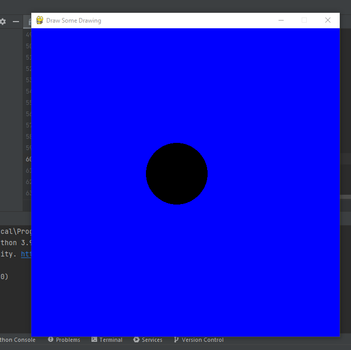 Move a simple circle up and down with Pygame
