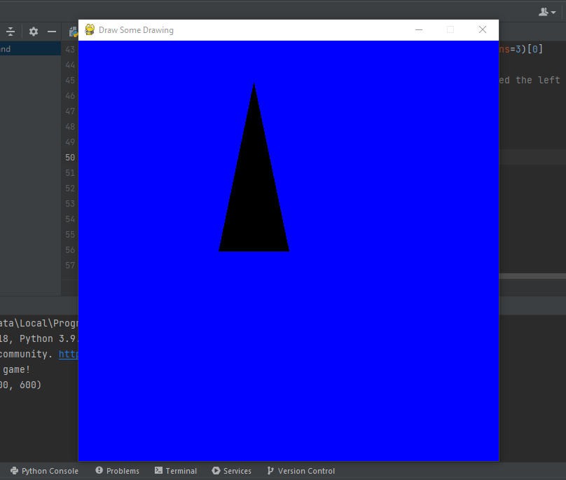 Detect the object using its own color in Pygame